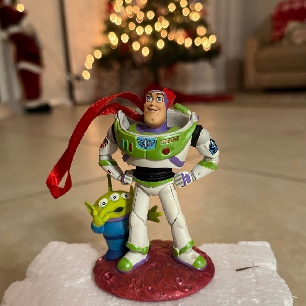 2010 Disney Store Space Alien and Buzz Sketchbook Ornament